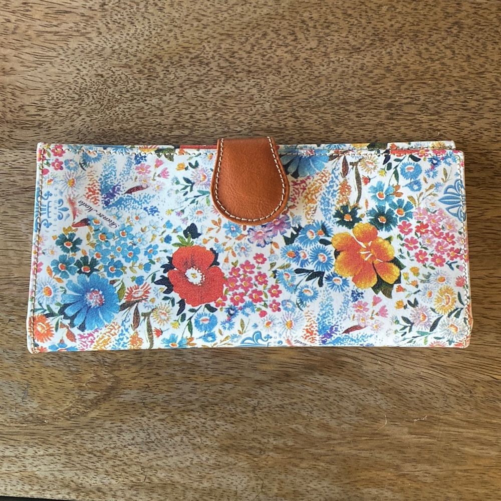 Italian made floral wallet